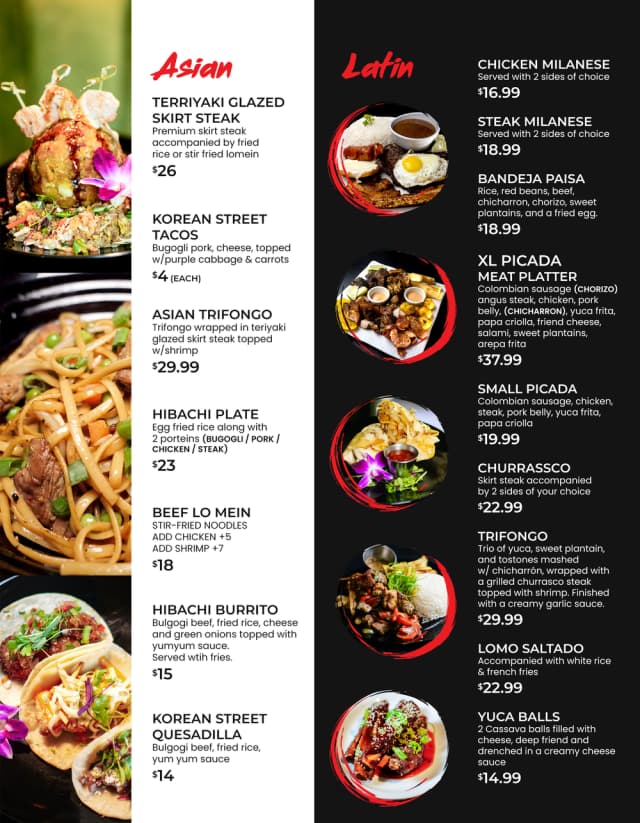Menu Entrees